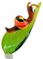 Preview: Orchideenstab, Blatt mit Schnecke -bunt- (normale Ausf.)